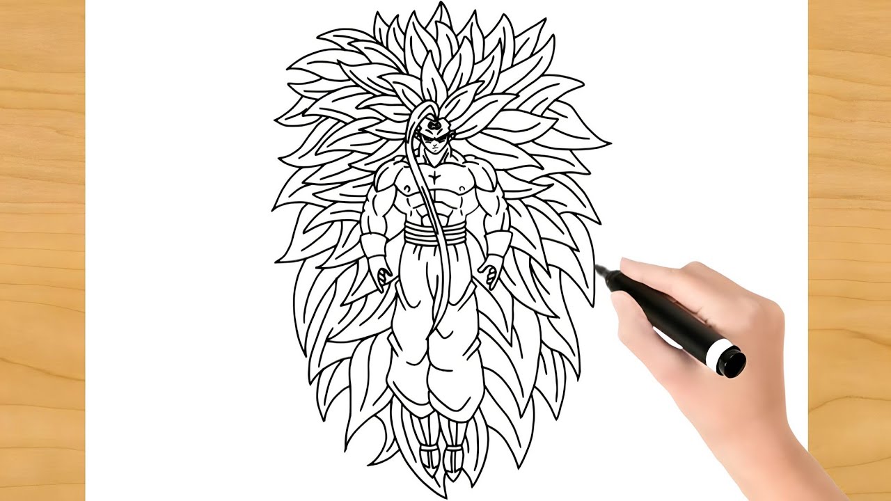 Desenhando o Super Saiyajin infinito #desenho #goku #anime #dbz #drago