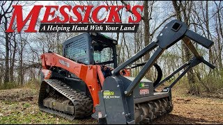 Awesome Loftness forestry mulcher on a Kubota SVL95