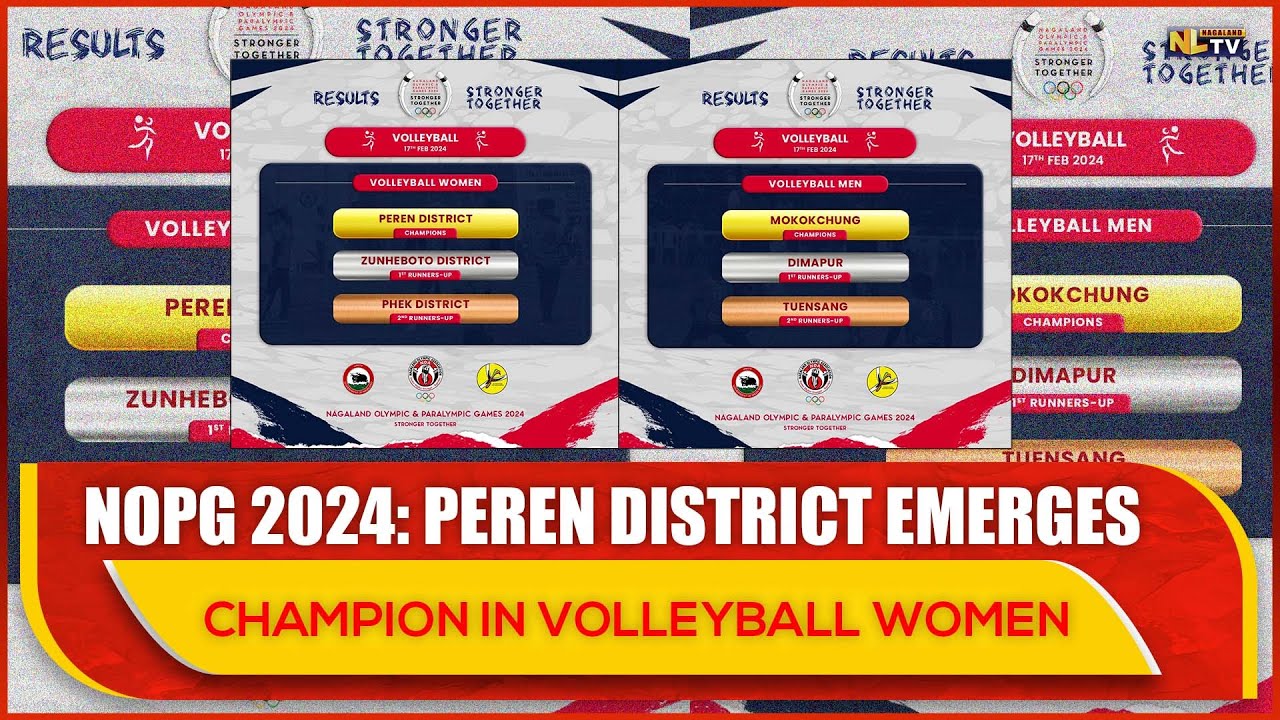 NOPG 2024: PEREN DISTRICT EMERGES CHAMPION IN VOLLEYBALL WOMEN