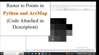 Raster to points in python and ArcMap [Hindi/Urdu] Lecture 12(Geospatial Analysis)