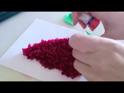Оригами для детей ветка рябины