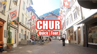 Quick tour of Chur in Switzerland in 4K