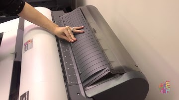 One-Touch color poster printer: Load and Unload Paper