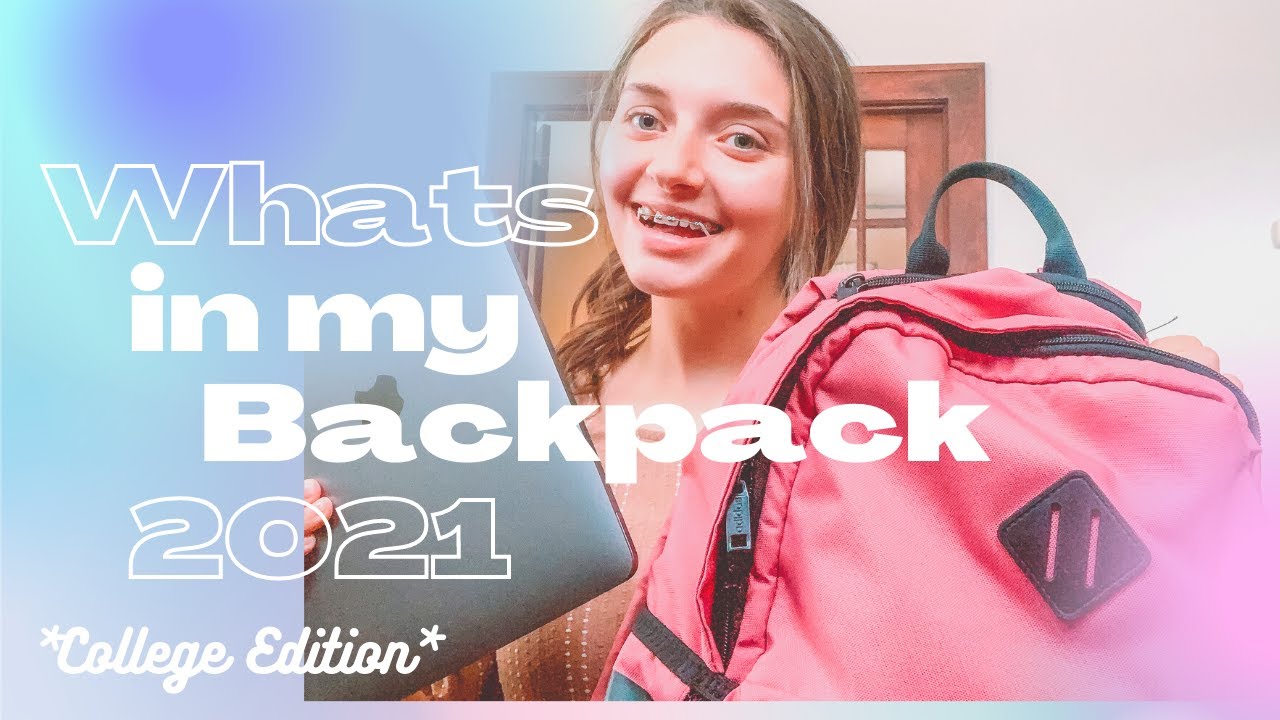 What's in My Backpack// College Edition YouTube