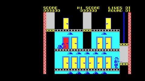 Elevator Action - Sinclair ZX Spectrum - emulador Qaop JS