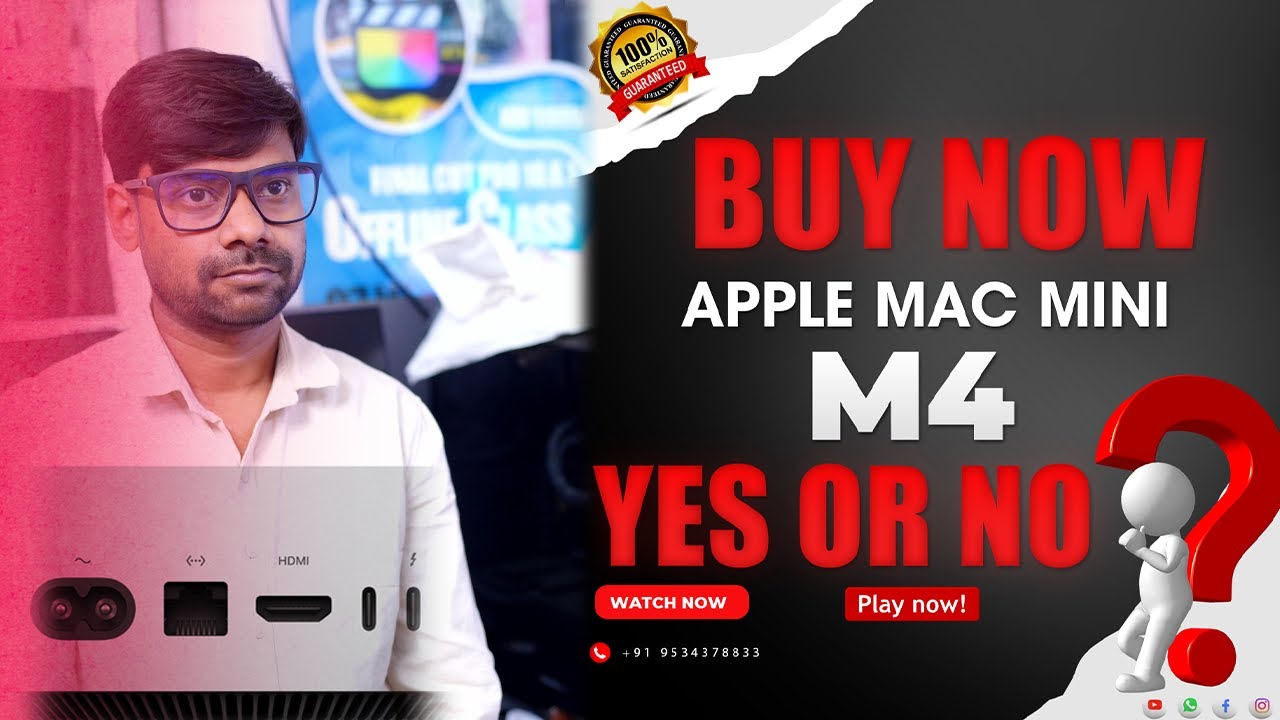 Unboxing Apple M4 Mac Mini | 16 GB RAM | 1TB SSD | Mac Video Editing ...