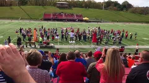 GCHS Marching Band and UVA Wise Marching Band together 2017 Happy Together and UVA Fight Song