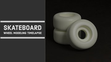 Skateboard wheel modeling timelapse