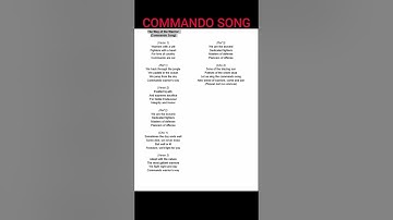 COMMANDO SONG By PNP-SAF