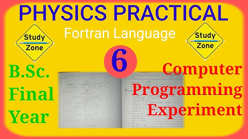 🖥️ B.Sc. 3rd Year Physics Practical Computer Programing Experiment 5 ||  #computerprogramming
