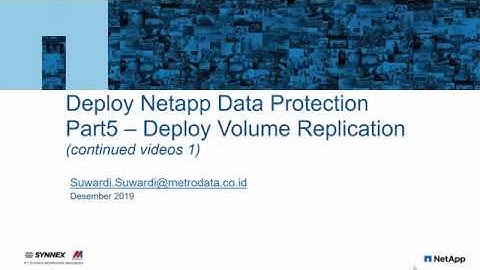 Netapp Data Protection Part5 - Deploy Volume Replication (video2)