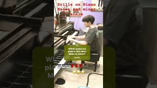 Tutorial and Drills on Major and  minor piano scales #love #music #song ​⁠​⁠​⁠​⁠@elzapiano