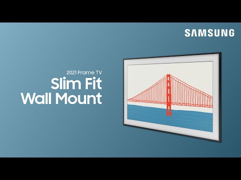 How to mount your 2021 Frame TV with the Slim Fit wall mount | Samsung US