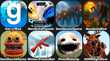 NEXTBOTS IN PLAYGROUND MOD ALL DEER 99 Nights in the Forest,SANDBOX IN SPACE,Winter Frozen Bot,GMOD