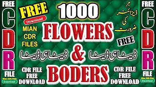 Flowers And Borders 2020 Collection CDR File Free Download l By Mian CDR Files