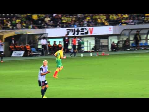 2014 ジェフ千葉 vs アビスパ福岡戦 背番号20 キム・ヒョヌン選手のダメ押しゴールが決まる！千葉3－0福岡