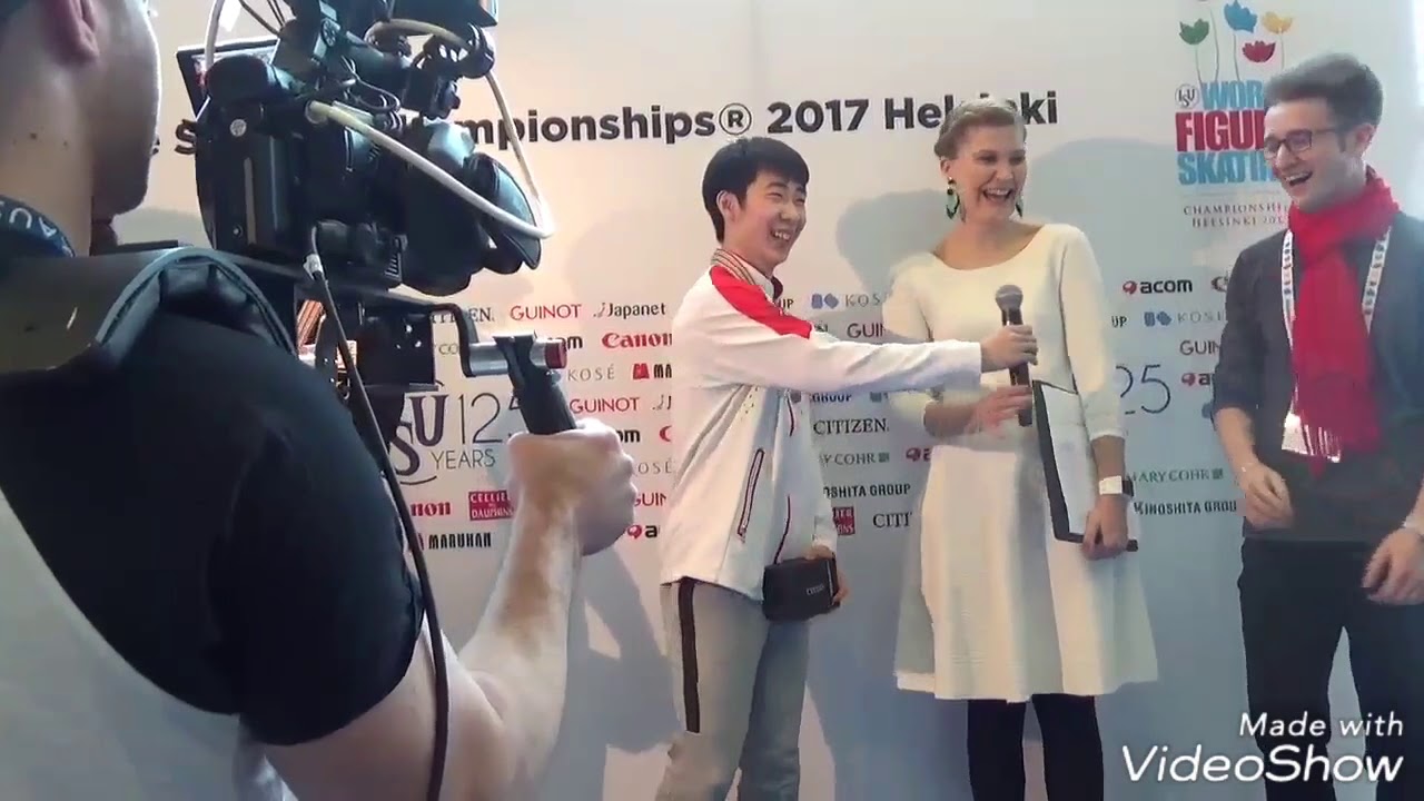 2017 World Figureskating Championship Helsinki Mens Smallmedal Ceremony