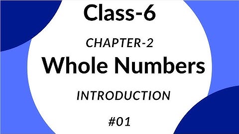 Class 6| Chapter-2| Whole Numbers Exercise 2.1 | NCERT Mathematics