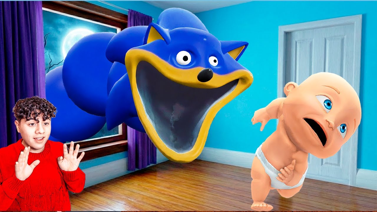 Si ves a SONIC HUNGRY WORM  y eres un BEBE, ¡HUYE RÁPIDO! (Pelicula)
