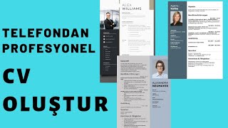 Telefondan Profesyonel CV Oluşturma