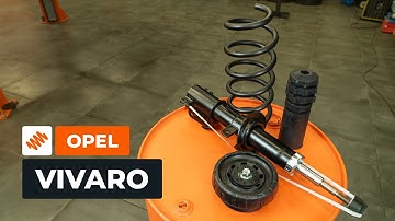 How to change a front suspension strut on OPEL VIVARO A Van [AUTODOC TUTORIAL]