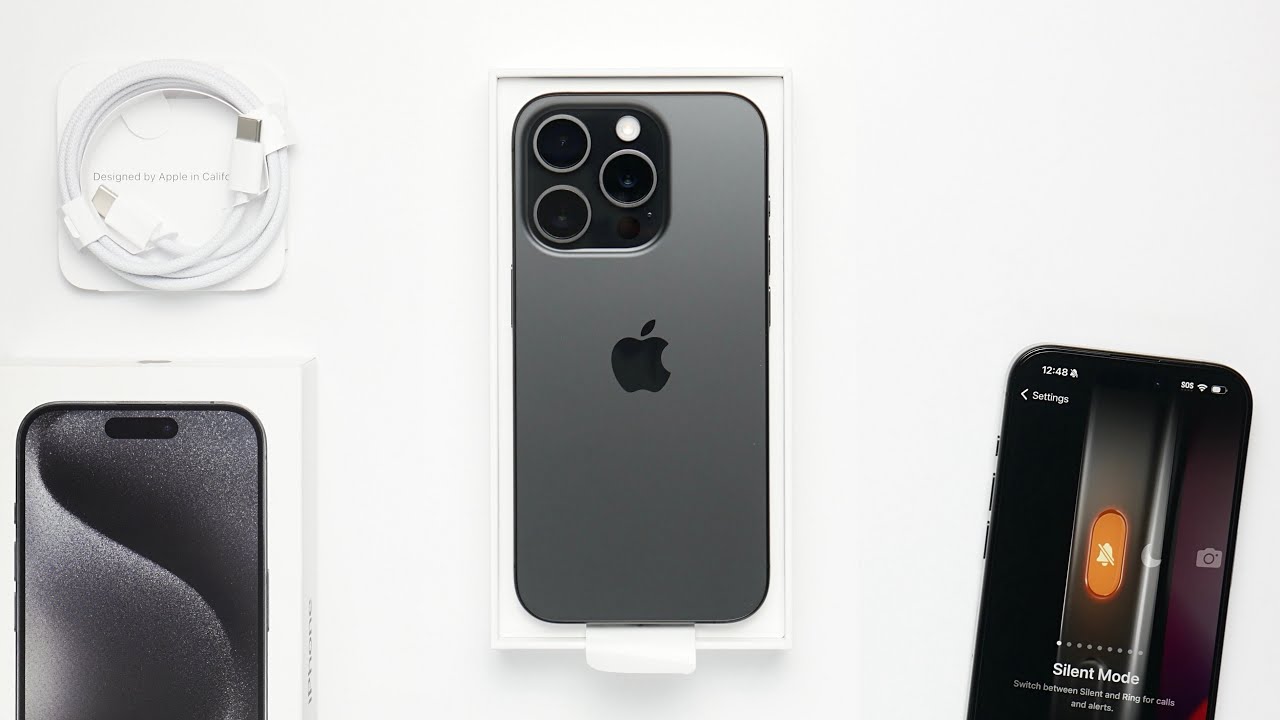 Black Titanium iPhone 15 Pro unboxing – LJPUK