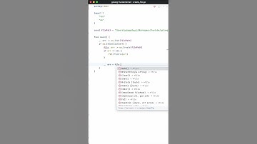 Creating and Writing Files in GoLang