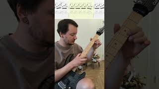 Easy Guitar Tapping Lick For Beginners #7 + Tabs #shorts #guitarlesson #guitarforbeginners