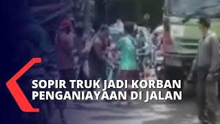 Viral Sopir Truk Dianiaya Pengendara Motor Diduga Akibat Tidak Sabar Saat Jalanan Macet