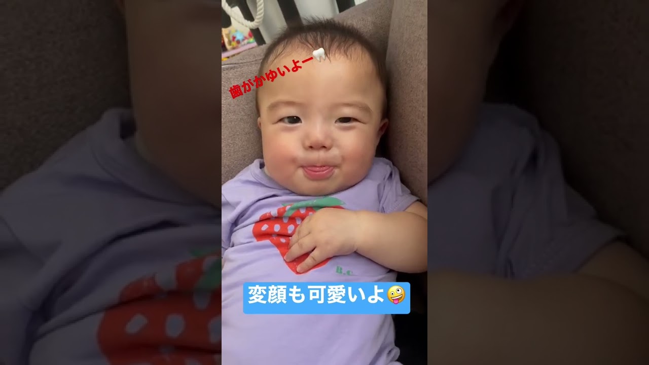 変顔も可愛い6ヶ月赤ちゃん Baby Shorts 歯ぐずり Youtube