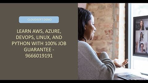 AWS Azure Devops Linux  Python 100% job Guarantee Demo Cloudsoft for  details 9666019191 #aws #azure
