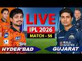 🔴 LIVE: Hyderabad vs Gujarat, IPL 2026, Live Cricket Match Scores, Commentary, SRH vs GT Live