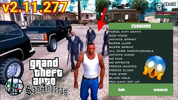 NEW Mod Menu for GTA San Andreas v2.11.277 😱