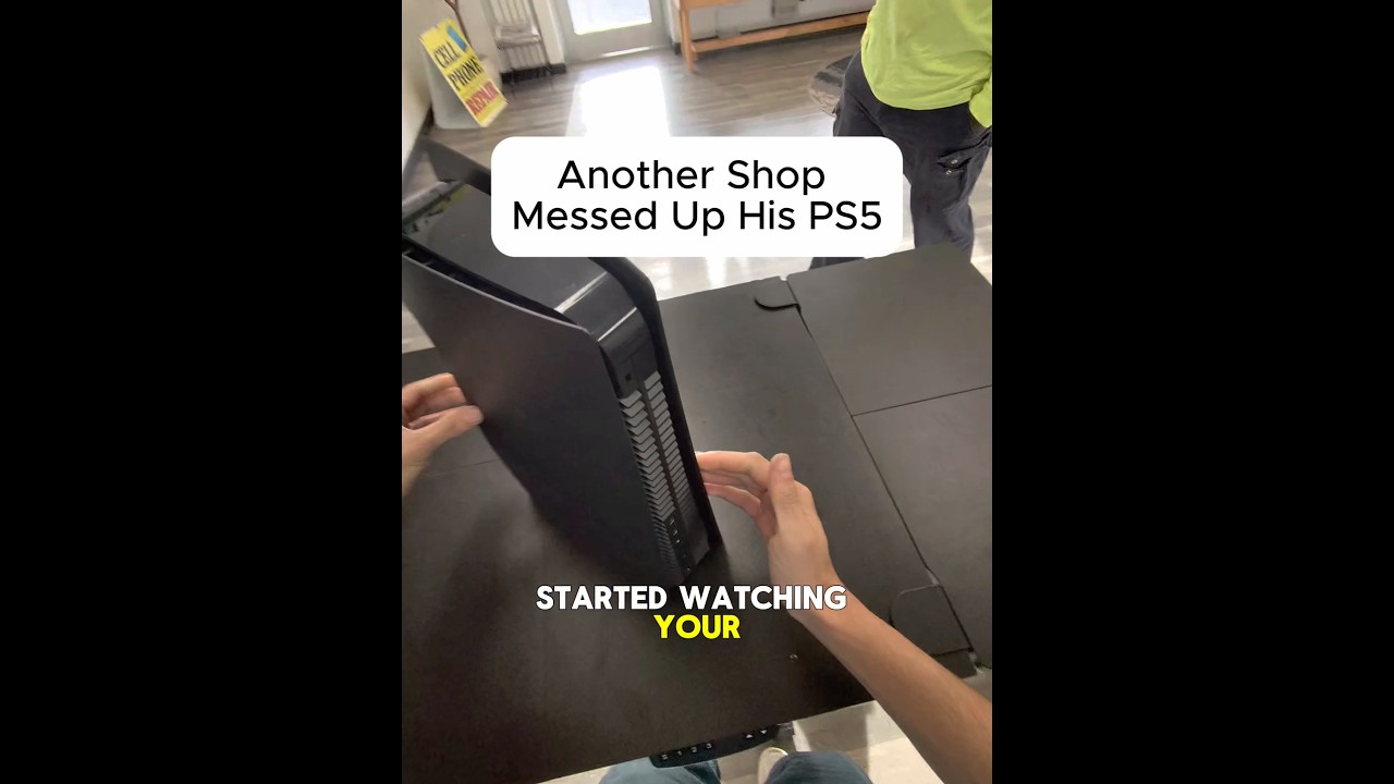 ⁣ANOTHER SHOP MESSED UP HIS PS5!!! #gaming #brokenfix #smartphone #problemfix #brokenscreen #broken