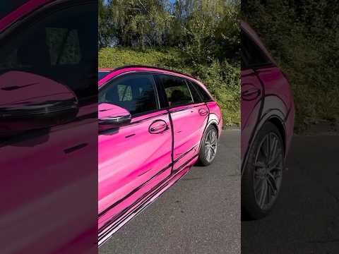 He Draws On The Body Of His Car Automobile Car