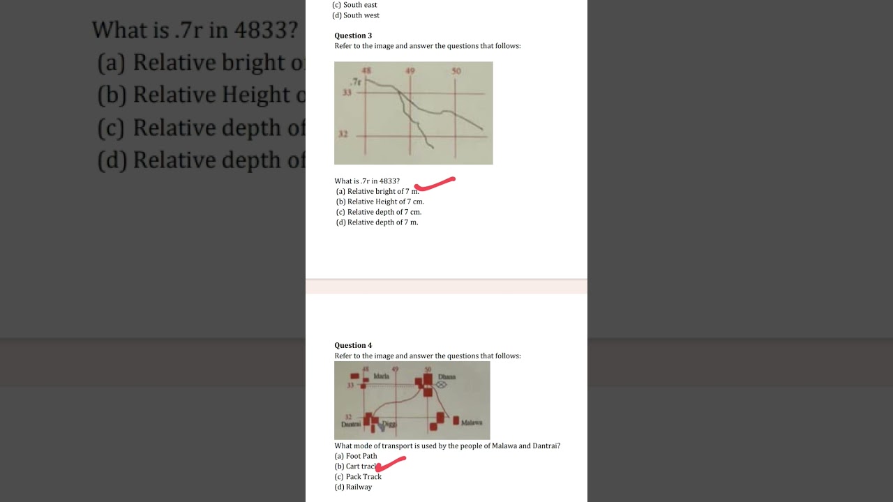 Geography: Topographical maps mcqs | ICSE | practice mcq March 2024| topology