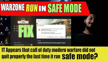 WARZONE "RUN IN SAFE MODE"fix - how to fix cod warzone safe mode error ll by borntoplaygames