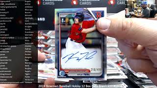 5/17/2024 2024 Bowman Baseball Hobby 12 Box Case Break PYT #13