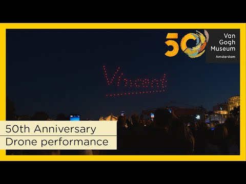 Van Gogh Museum 50th Anniversary || Illuminating The Night Sky With 200 Drones