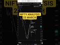 Nifty Prediction for Tomorrow | Wednesday, 25 march |How Trade Nifty Option #shorts #nifty #trading