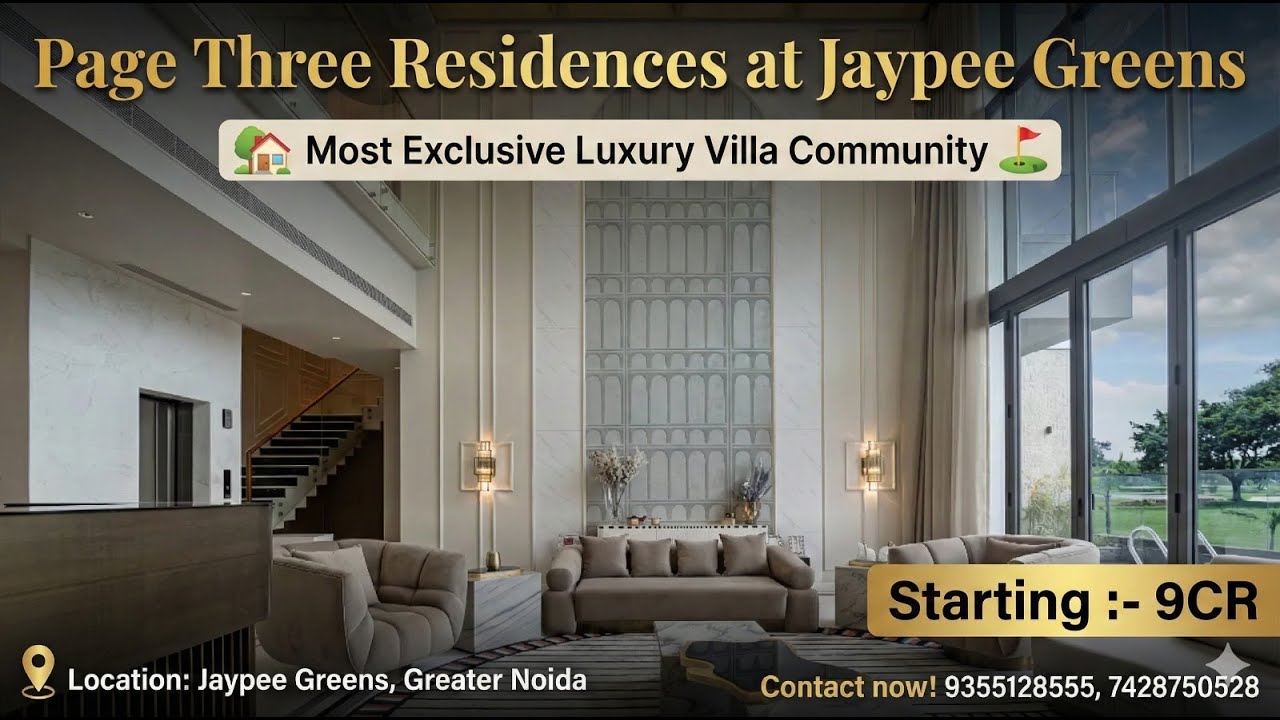 Page Three Jaypee Greens Golf Villas !! Penthouse Sample !! Ultra Luxurious Private Pool 