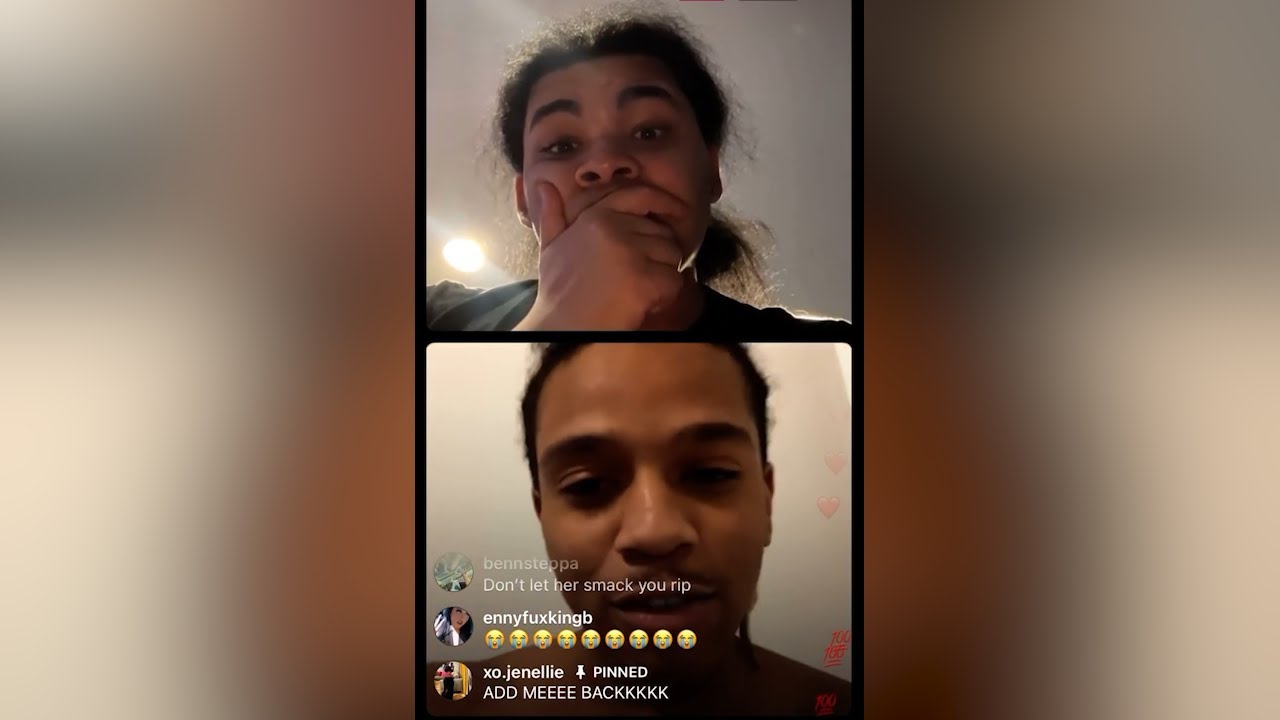 C Blu Gets Punched By GF For “Cheating” on IG Live 