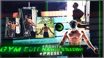 NEW GYM EDIT | Alight motion xml & preset