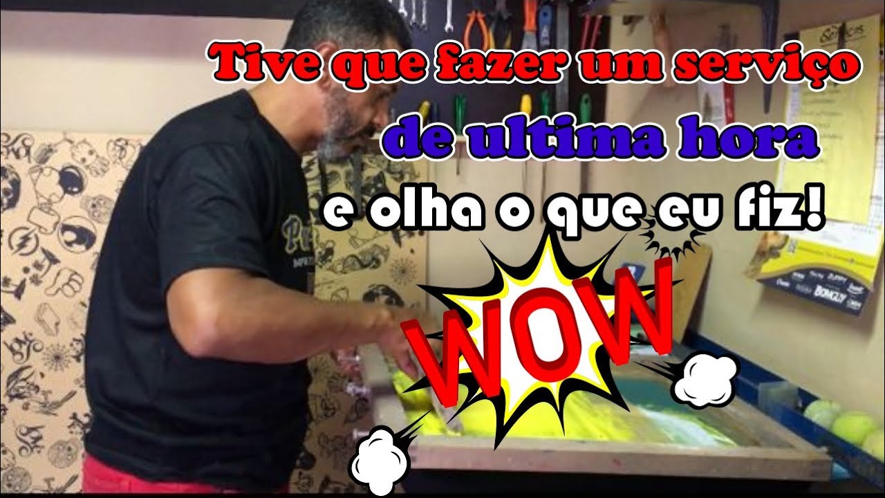 Tive que fazer um serviço de última hora, e olha o que eu fiz !!