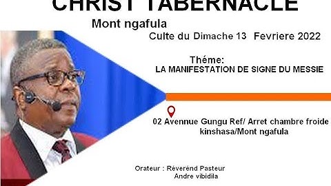 La manifestation de signe  du Messie