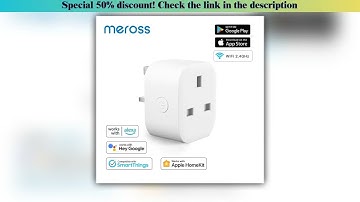 First Look Meross HomeKit WiFi Smart Plug UK Socket Outlet Timer Schedule Wireless Voice Control Sup