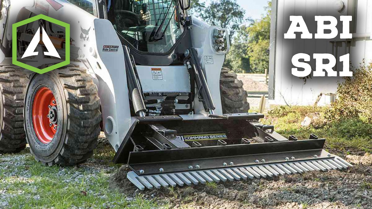 ABI SR1 Skid Steer Rake - YouTube