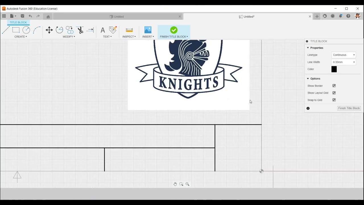 Creating a custom title block in fusion youtube
