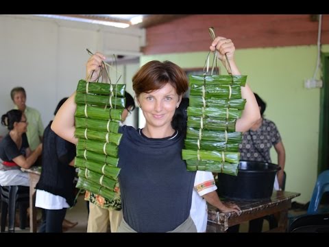 Preparation of Keupis in Kuala Penyu village, Borneo Island, Malaysia