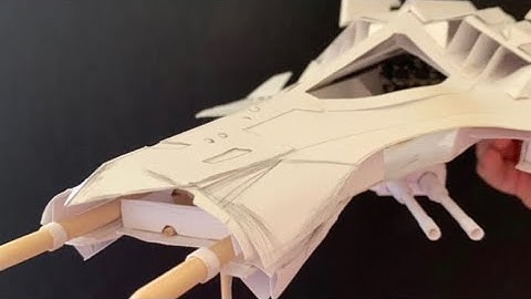 Video 1 showing the start of our Trandoshan Star Fighter Scratch Build from Paper.